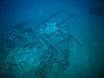 Believed to be wreckage of Walrus aircraft